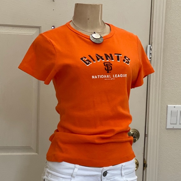 “MLB” 🧡 SUPER CUTE 🖤S.F. GIANTS SHIRT SLEEVE TEE - Picture 14 of 16